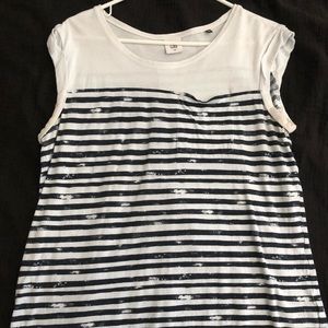 Distressed Stripe Shirt